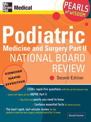 cover image of Podiatric Medicine and Surgery Part II National Board Review